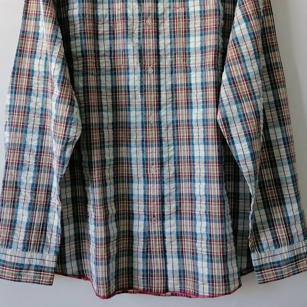 Carbon 2 Cobalt Mens Multicolor Plaid Button Down Shirt Size X-Large Lot Of 2 - Picture 8 of 11
